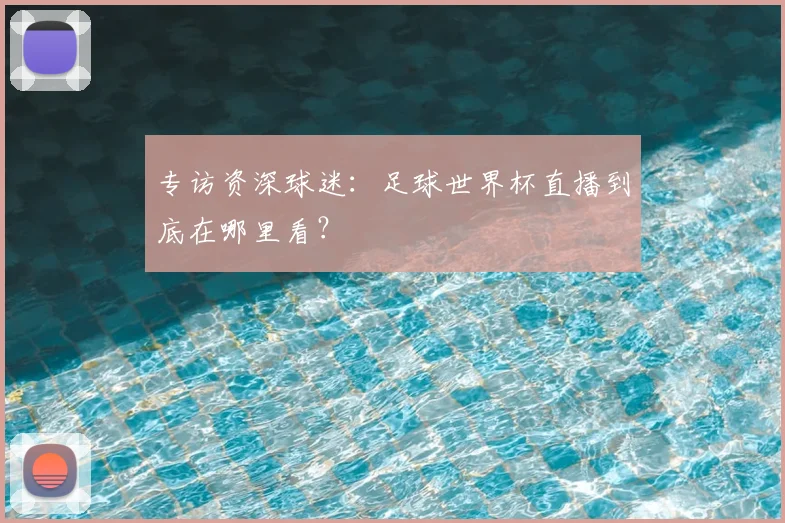 专访资深球迷:足球世界杯直播到底在哪里看?