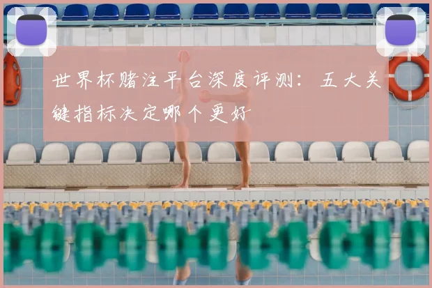 世界杯赌注平台深度评测:五大关键指标决定哪个更好