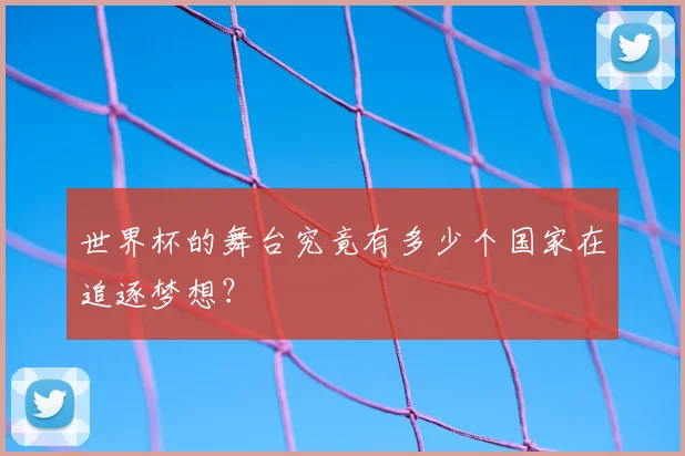 世界杯的舞台究竟有多少个国家在追逐梦想?